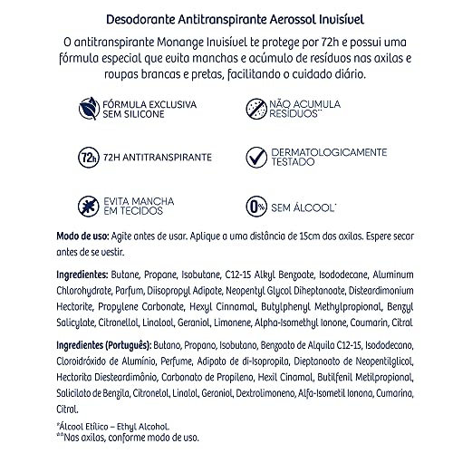 Desodorante Monange Invisível 4