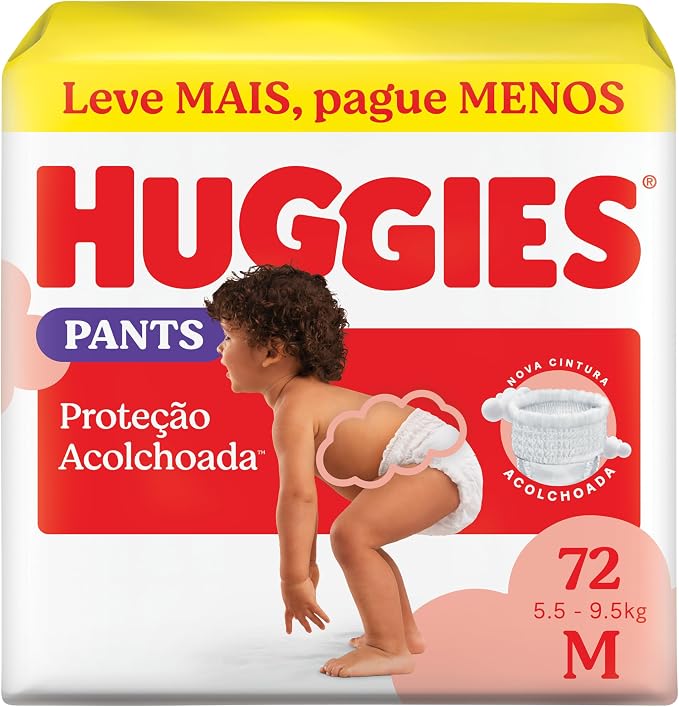 Huggies Fralda Pants Roupinha Proteção Acolchoada M 1