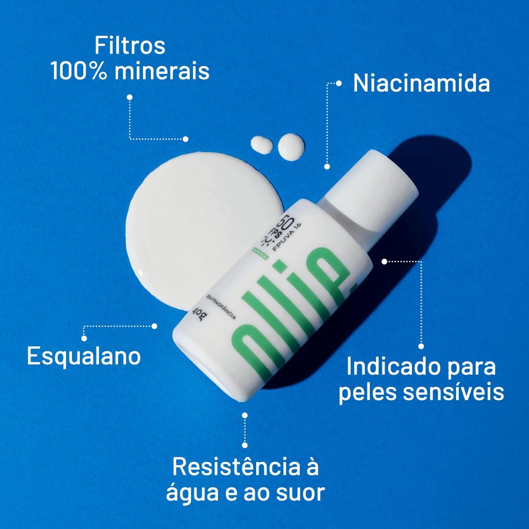 Protetor Solar Mineral Fluido FPS 50 FPUVA 16 4