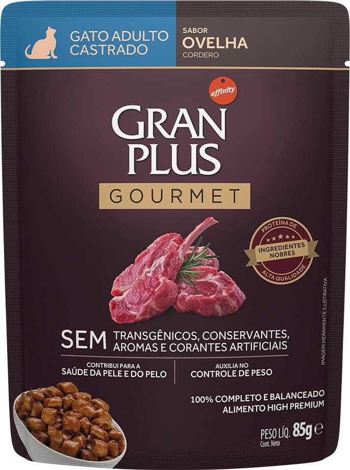 Gourmet Sachê Gato Adulto Castrado 1