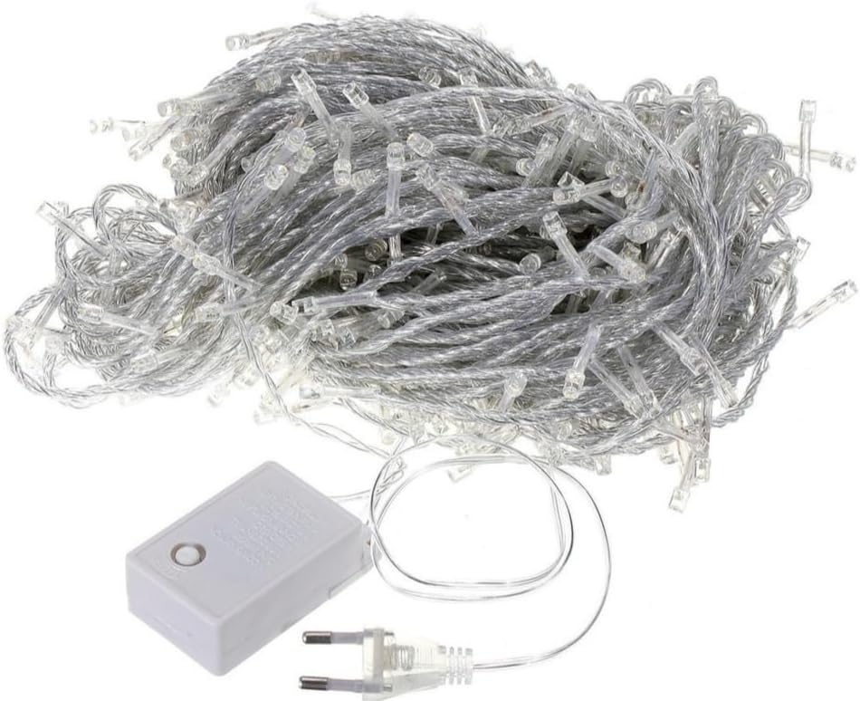 Cordão Pisca LED Branco Quente 10 m 2