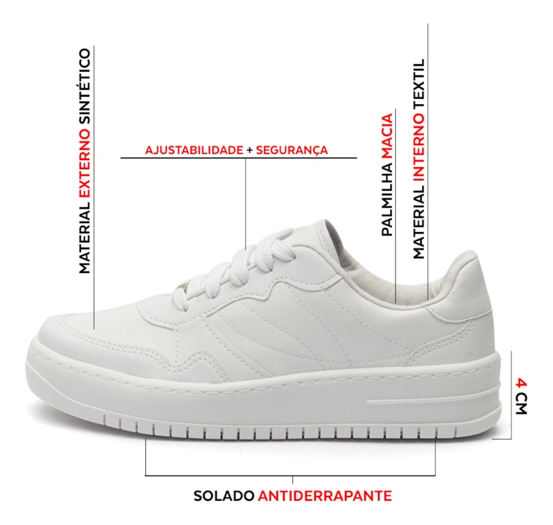 Tênis Casual Feminino Vizzano 3