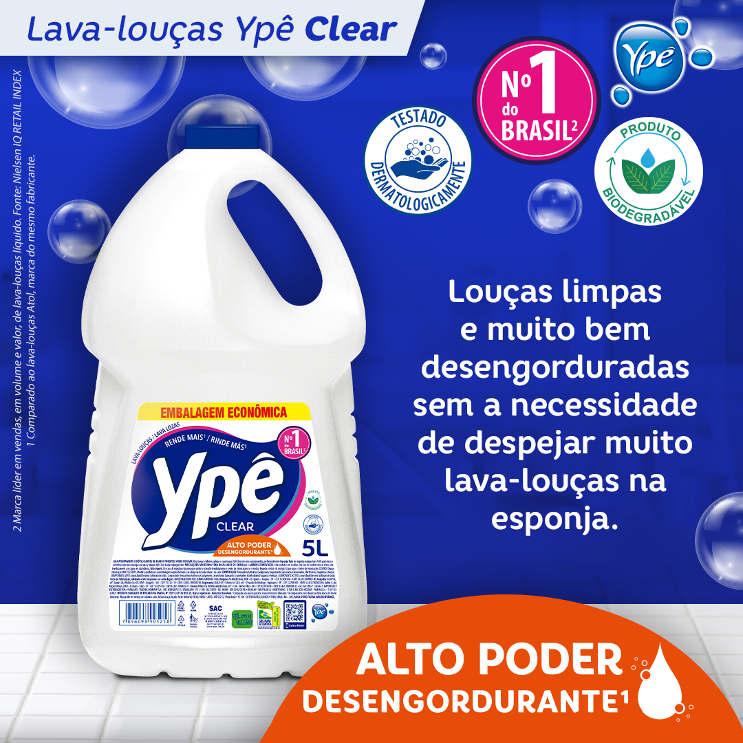 Detergente Ypê Clear 2