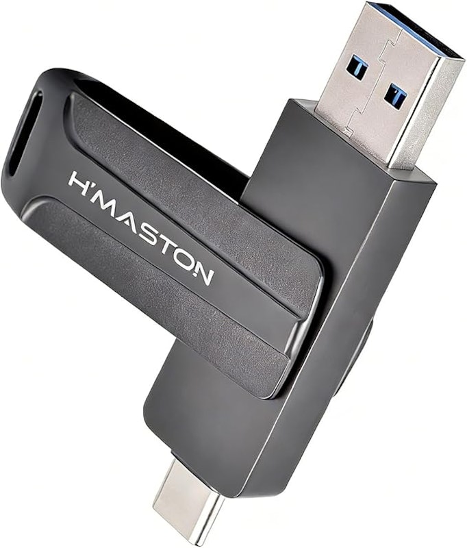Pendrive USB-A/USB-C Rotativo 360° 1