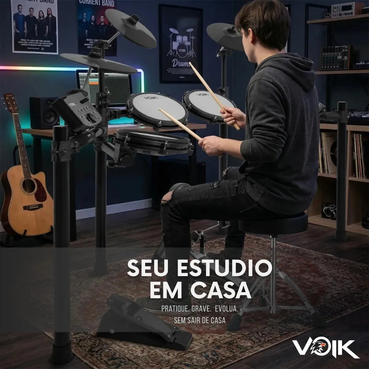 Bateria Eletrônica Voik BOOST-700 2