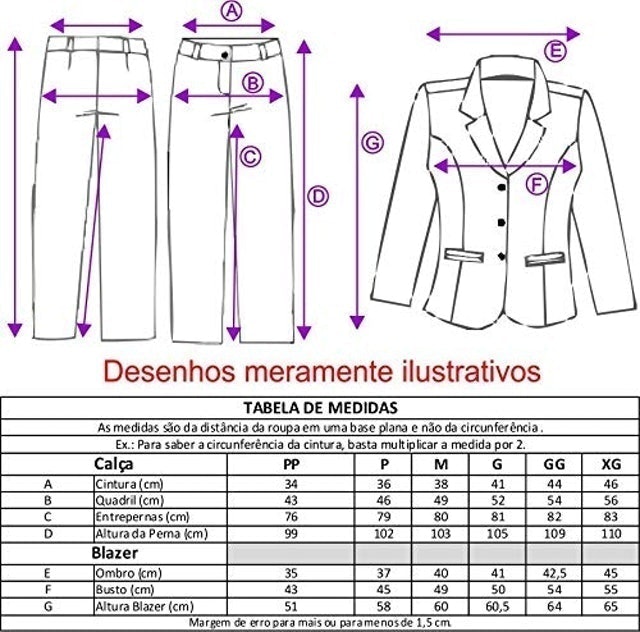 Conjunto Terninho Feminino Blazer sem Forro Preto 3