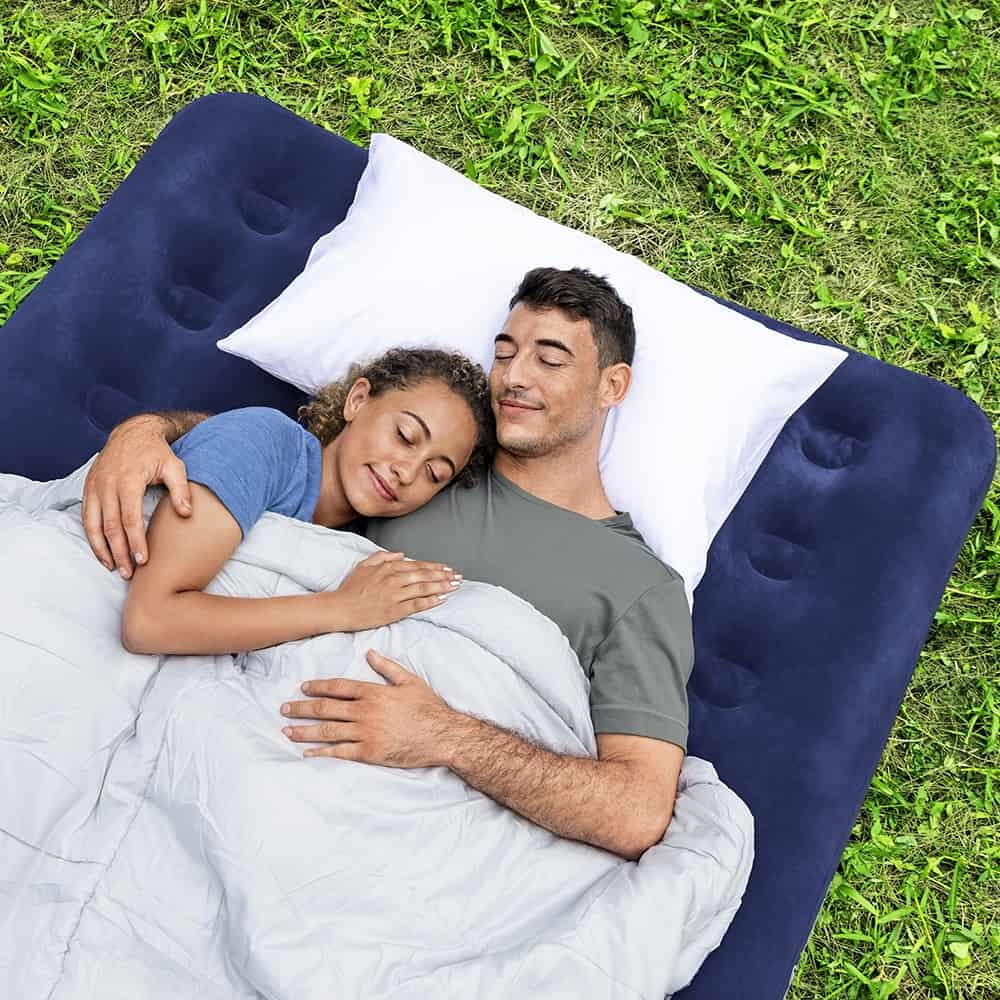 Colchão Inflável Casal Camping + Bomba de Ar Manual Bestway 3