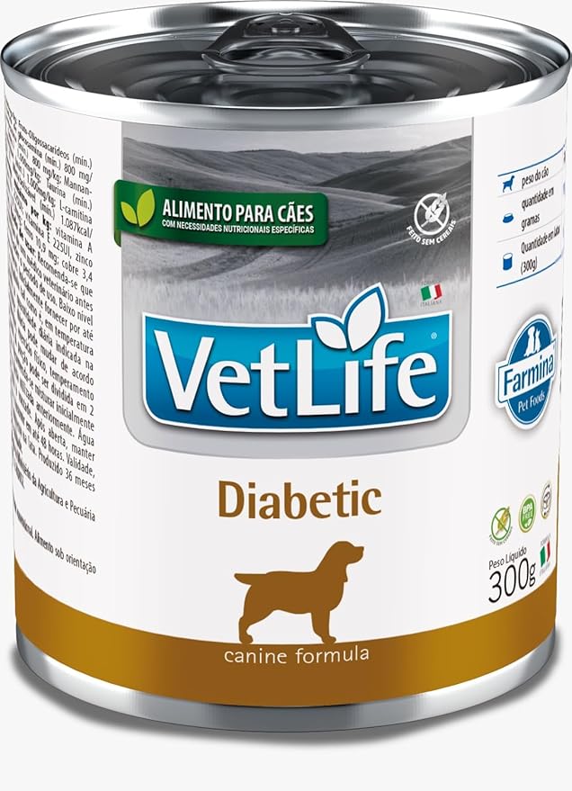 Alimento Úmido Vet Life Diabetic Canine 1