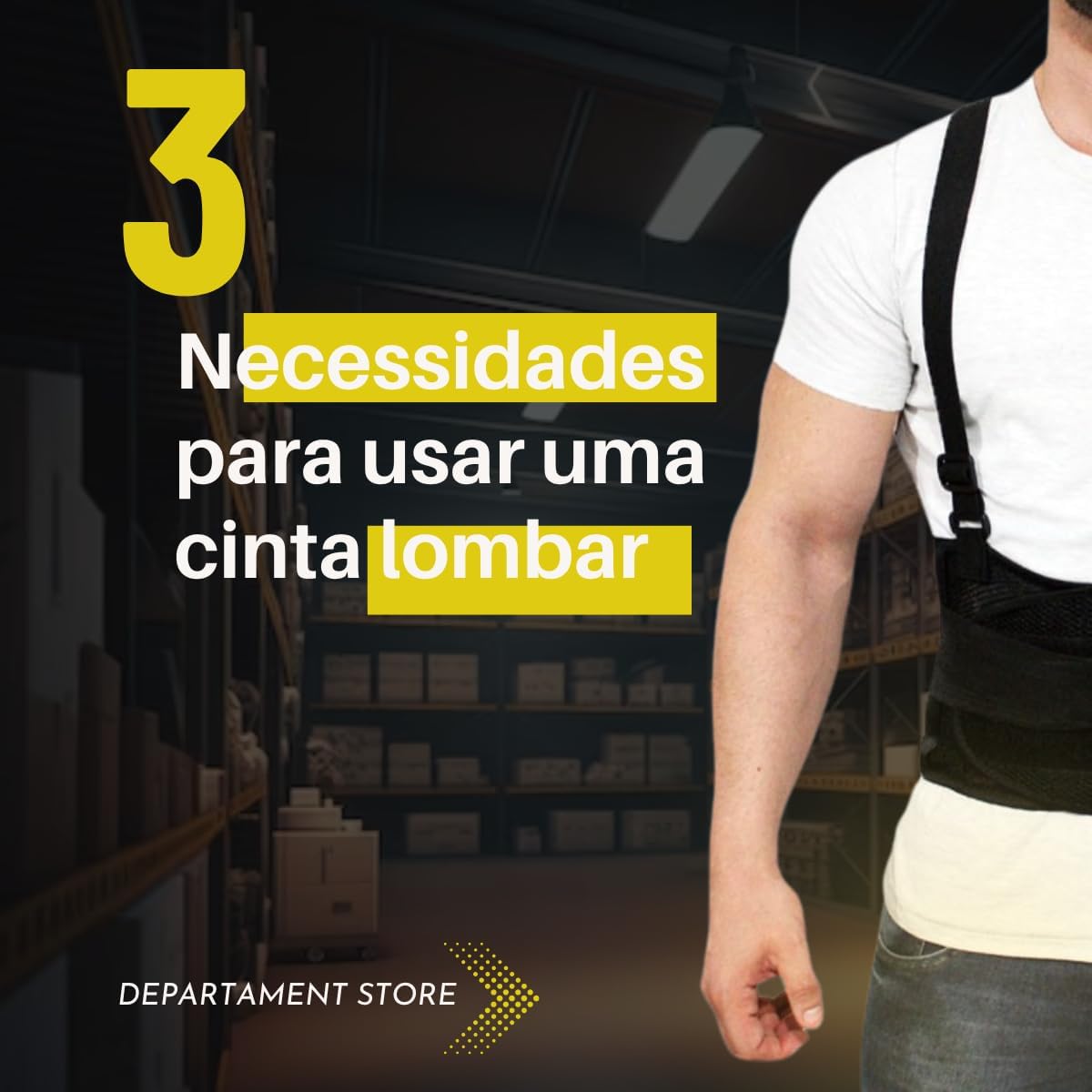 Cinta Lombar Ortopédica Ergonômica Corretor de Postura 2