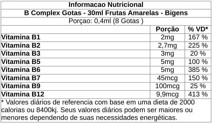 B Complex Ultra Vegan Gotas Bigens 2