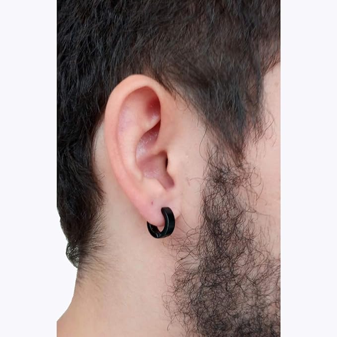 Brinco Masculino de Pressão Argola Lisa Articulada 3