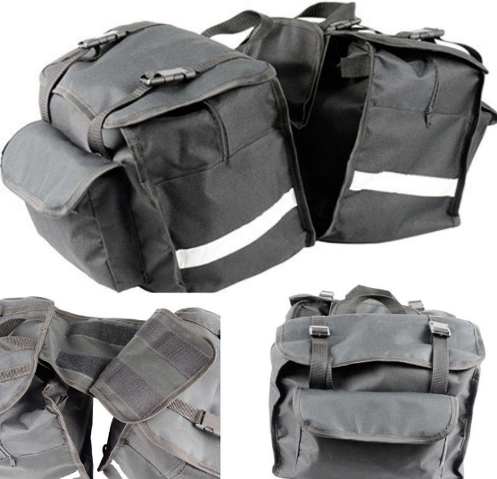 Alforje para Moto Black Luxo 3