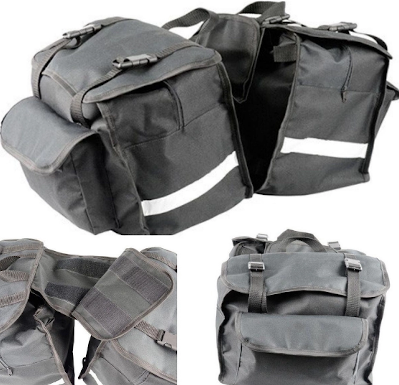Alforje para Moto Black Luxo 3