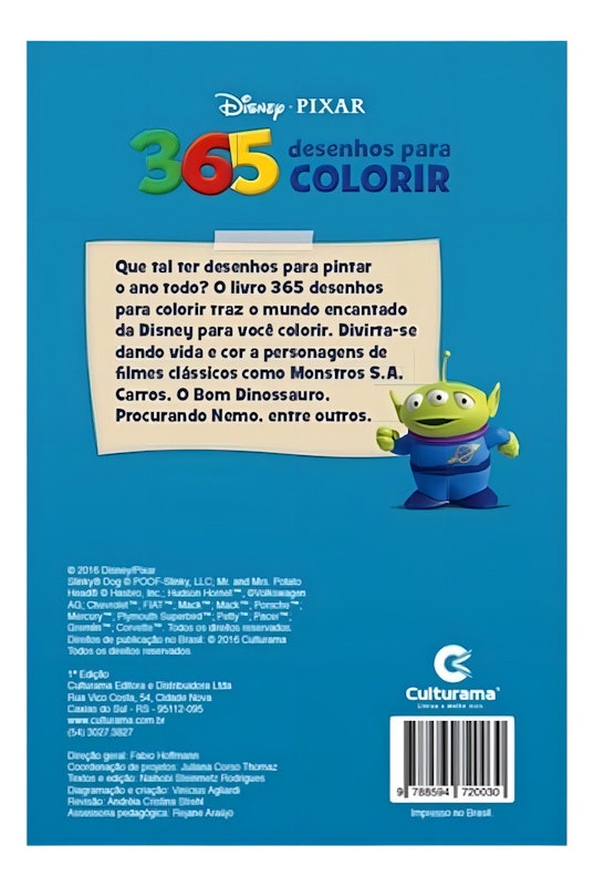 365 Desenhos para Colorir Disney Pixar 3