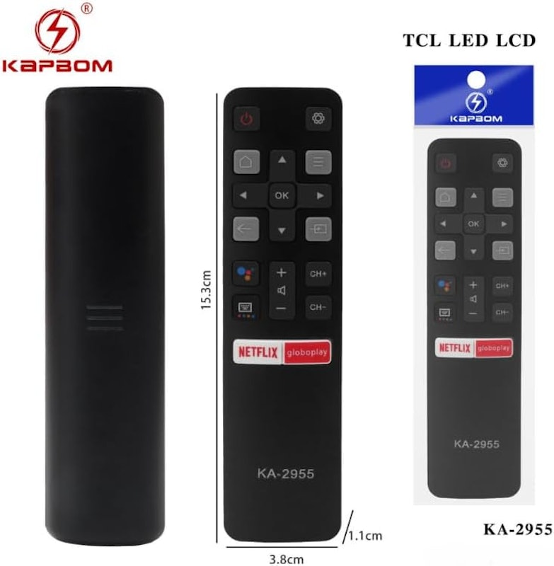 Controle Remoto Compatível com SMART TV TCL ou SEMP TV Universal 2
