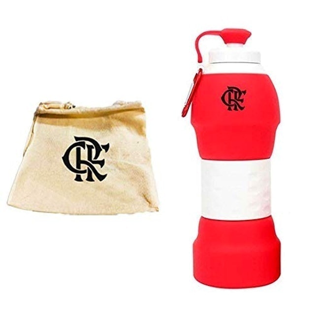 Garrafa Retrátil de Silicone do Flamengo 5