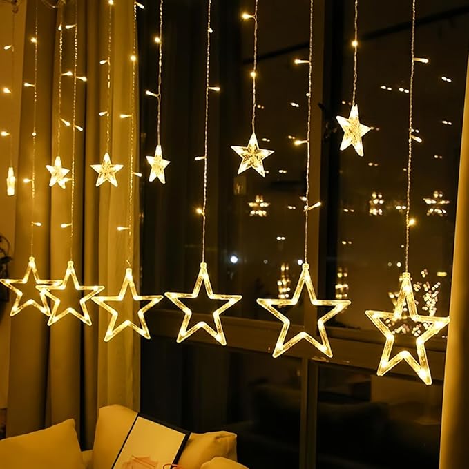 Cascata com 138 LED Formato em Estrela 1