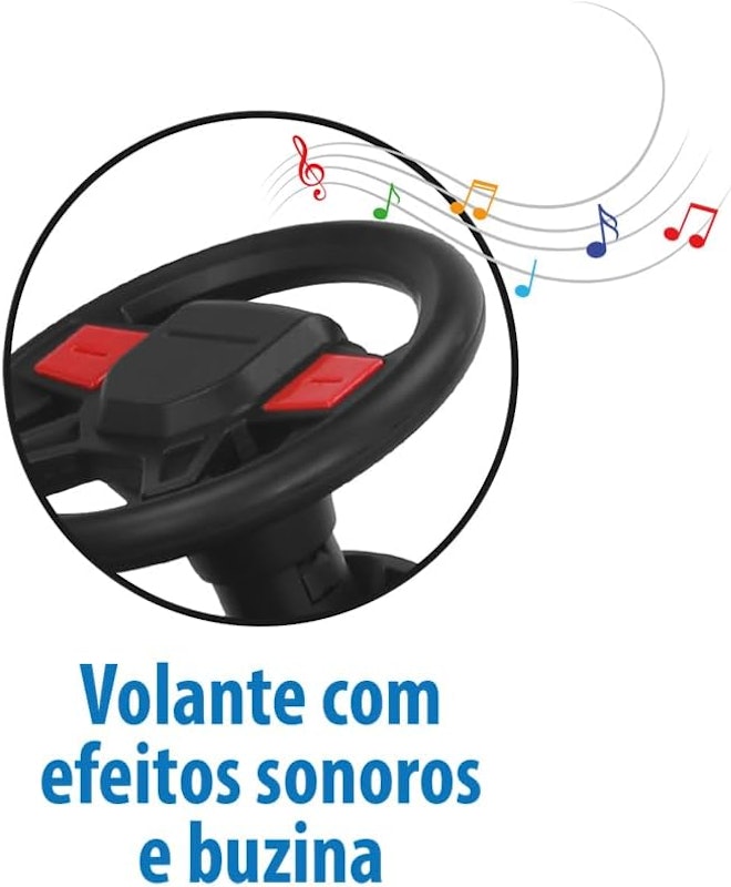 Trator Escavadeira R/C Elétrico 12 V Bandeirante 5