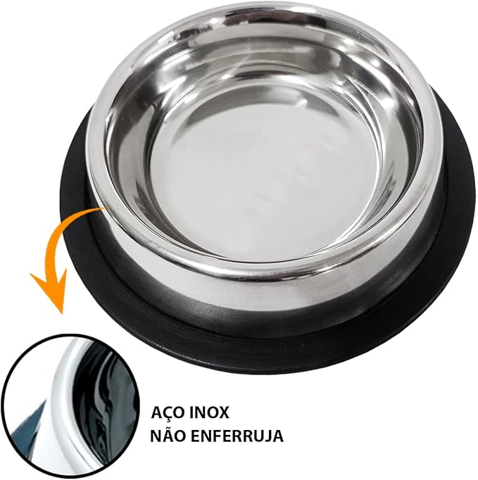 Comedouro Inox 2 3