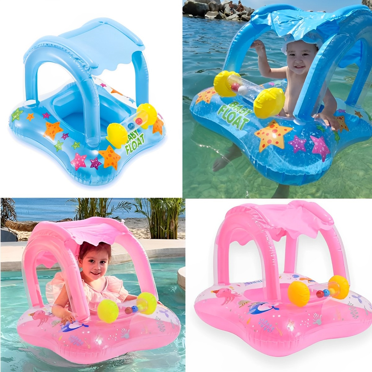 Boia Bote Infantil Bebê com Cobertura 4