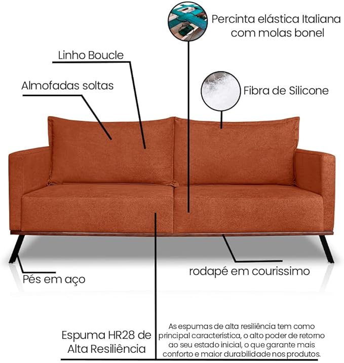 Sofá Living 3 Lugares 2