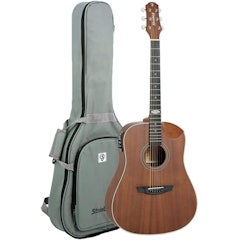 Violão Folk Strinberg Black Plus Half Cutaway
