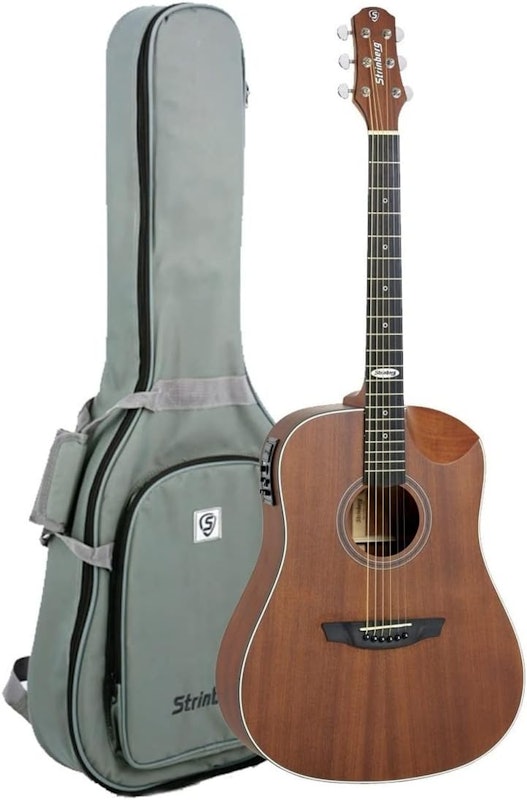 Violão Folk Strinberg Black Plus Half Cutaway 1