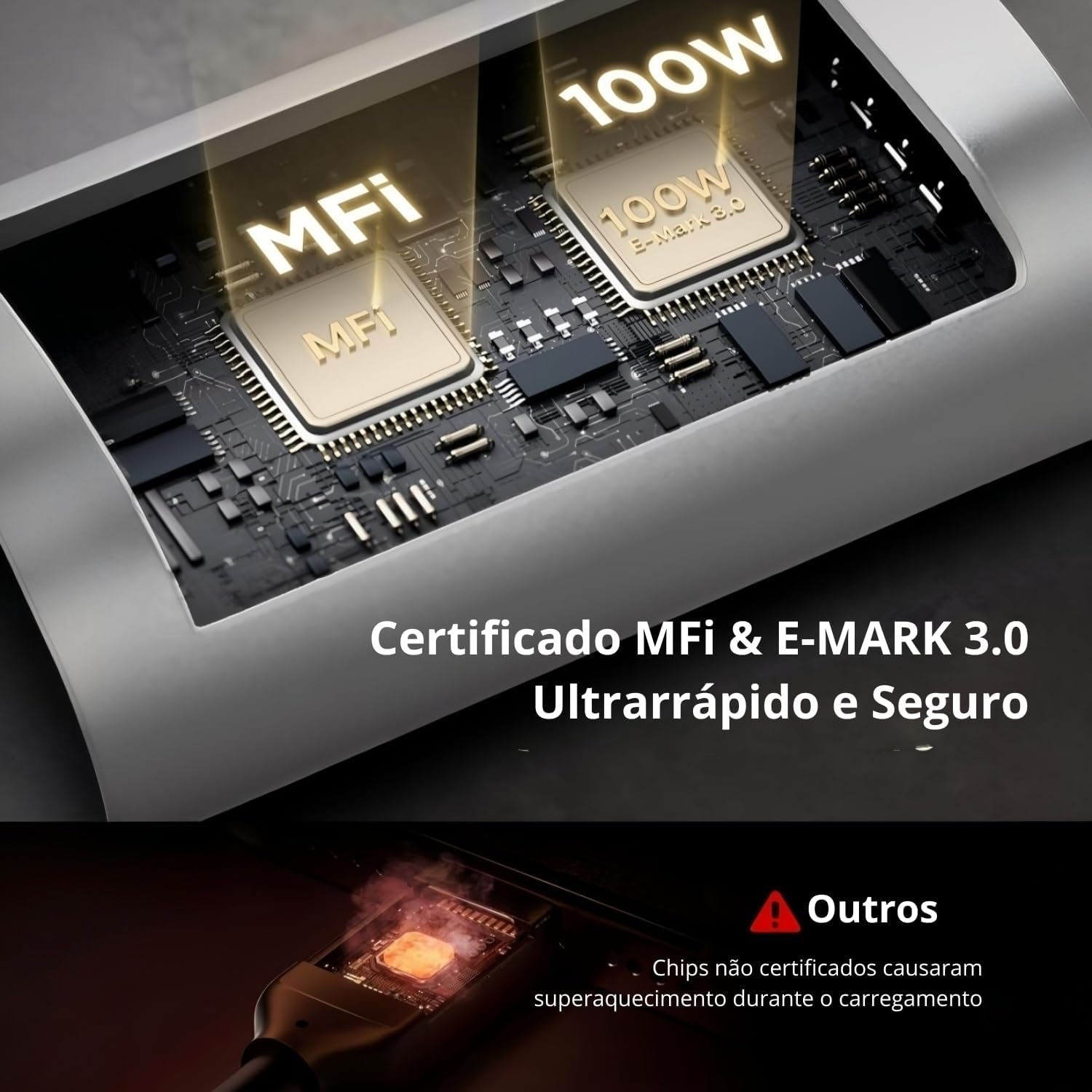 Cabo USB-C para USB-C 2 m 100 W Flensbox 4