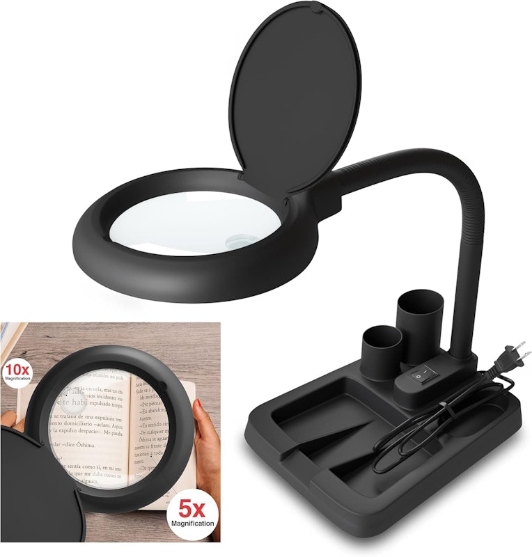 Lupa com Luz e Suporte 1