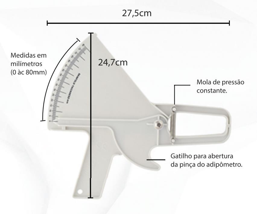 Adipômetro Standard para Medição de Massa de Gordura ou Adiposidade 3