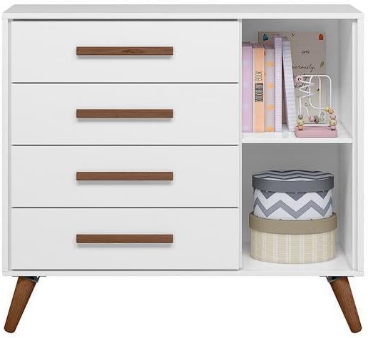 Cômoda Sapateira Q Encanto Retrô 1 Porta e 4 Gavetas 3