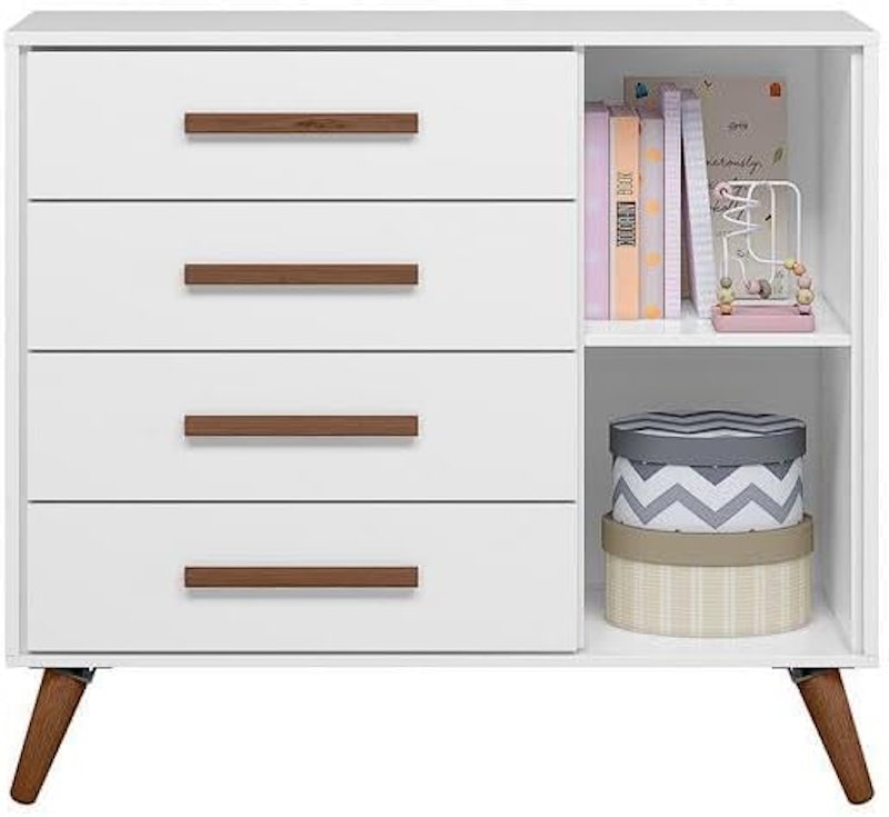 Cômoda Sapateira Q Encanto Retrô 1 Porta e 4 Gavetas 3