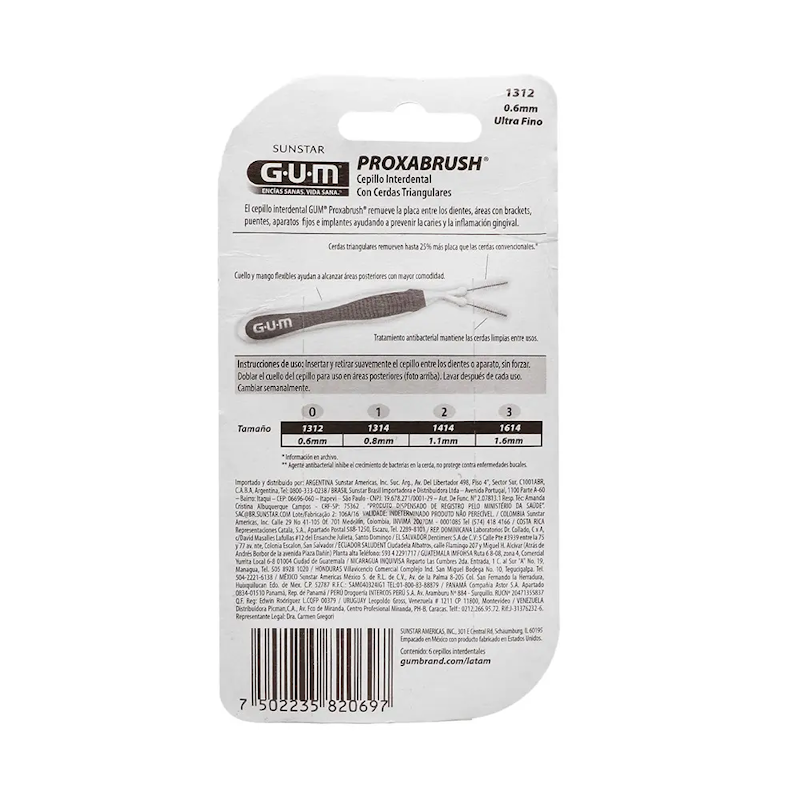 Escova Interdental Proxabrush 0,6 mm 2