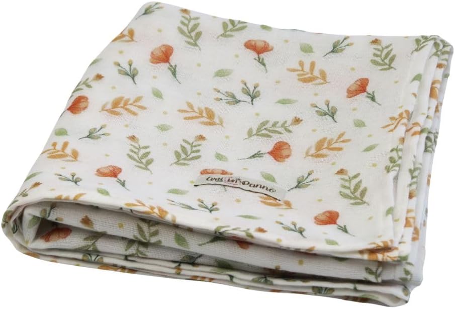 Fralda Estampada Mini Flor 100% Algodão Arti In Panno 1