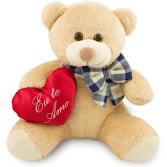 Urso de Pelúcia com Coração Eu Te Amo