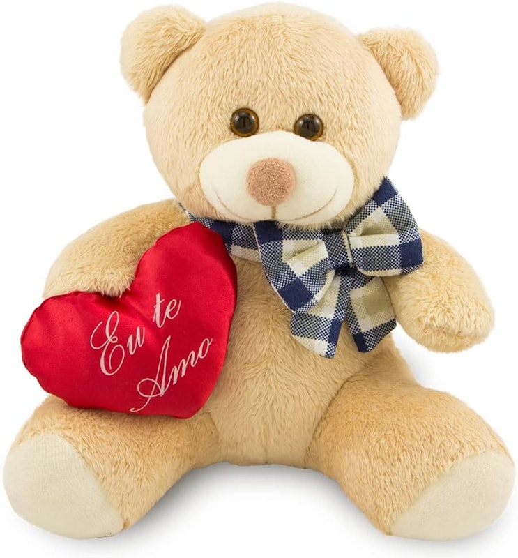 Urso de Pelúcia com Coração Eu Te Amo 1