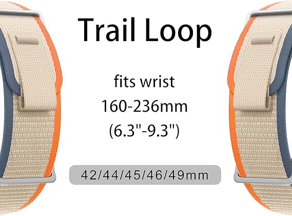 Pulseira Esportiva Trail Loop de Nylon Macio para Apple Watch 5