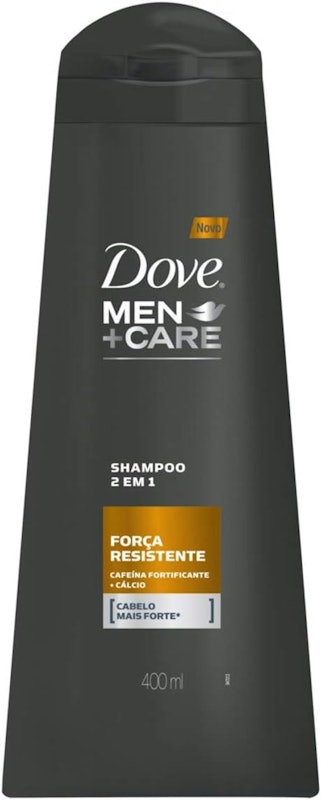 Dove Men+Care Shampoo 2 em 1 Cafeína Fortificante e Cálcio 1