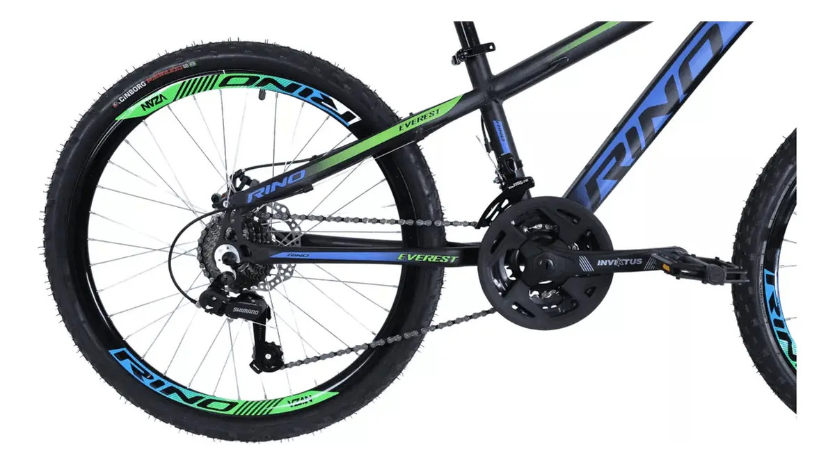 Bicicleta Aro 24 Rino Aluminio 21 Velocidades 3
