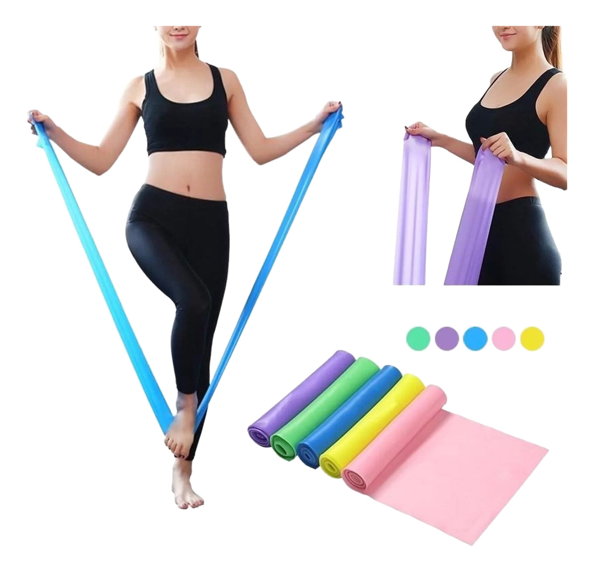 Kit com 3 Faixas Thera Bands 4