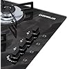 Cooktop 4 Bocas Ultra Chama Marmore Preto Chapa 3