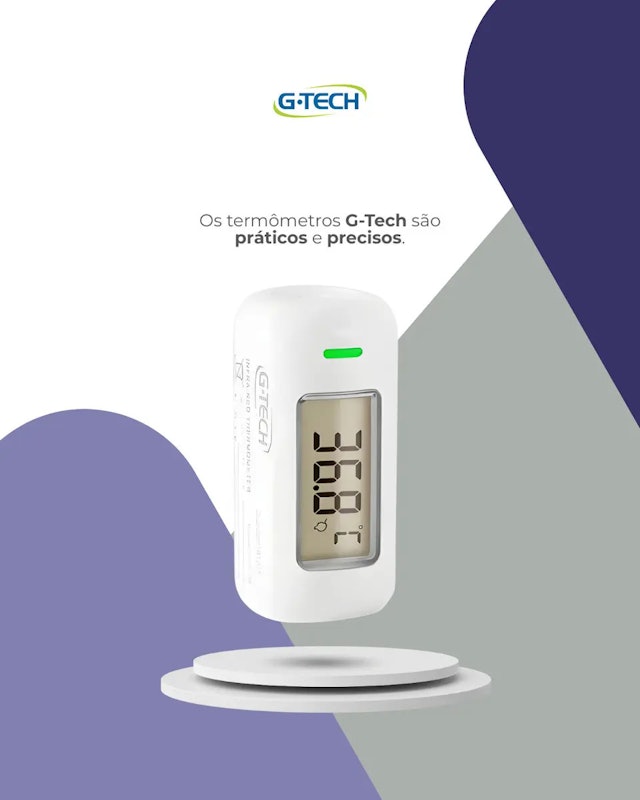 Termômetro Infravermelho Ultracompacto de Testa G-Tech Go! 2