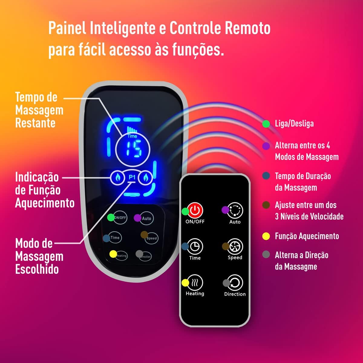 Massageador de Pés e Pernas Shiatsu Foot 5
