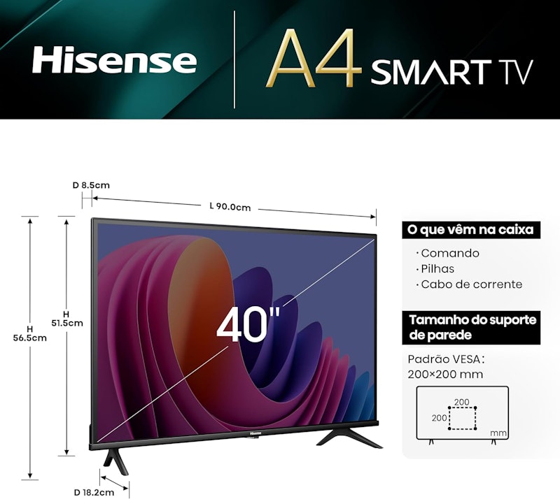 Smart TV HD 40A4N 40 Polegadas 3