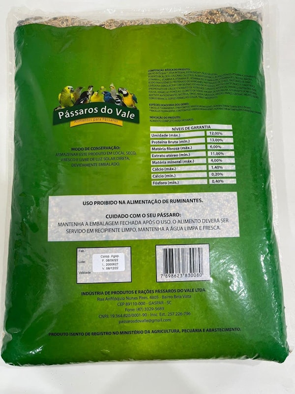 Calopsita e Agapornis - 5 kg 2