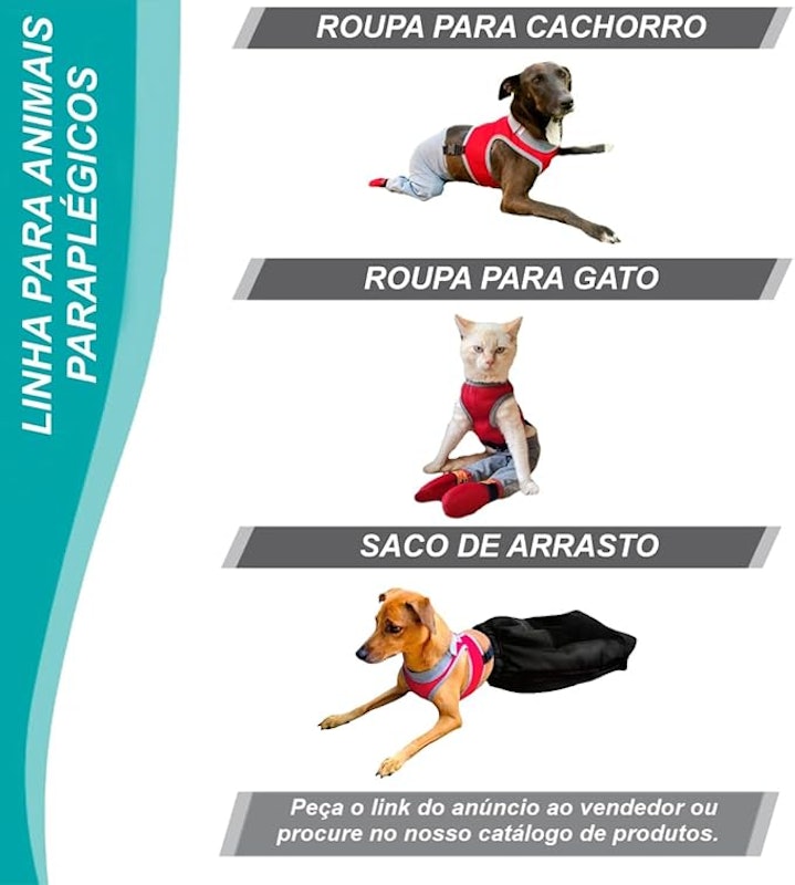 Roupa Protetora para Gato Pernas Traseiras 5