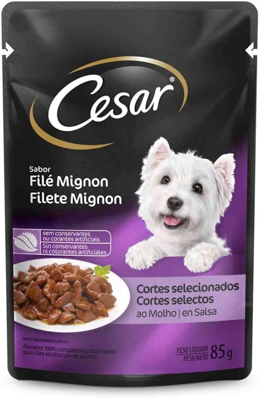Sachê Cortes Selecionados Filé Mignon para Cães Adultos 1