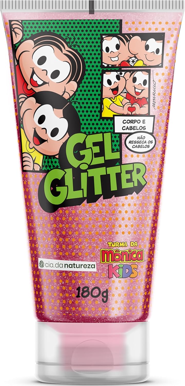 Turma da Mônica Kids Gel Glitter Cia da Natureza 1