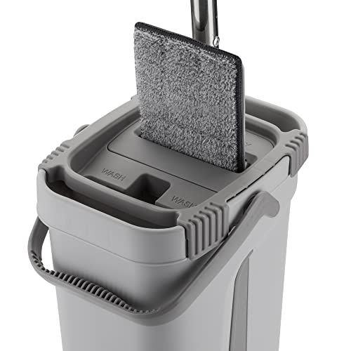 Mop Flat Lava e Seca Menalux com Refil Extra de Microfibra 2
