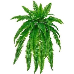 Samambaia Artificial Pendente Realista para Decoração